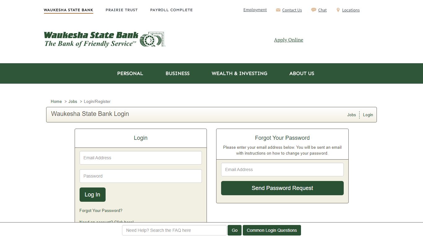 Waukesha State Bank Login - Waukesha State Bank - isolved